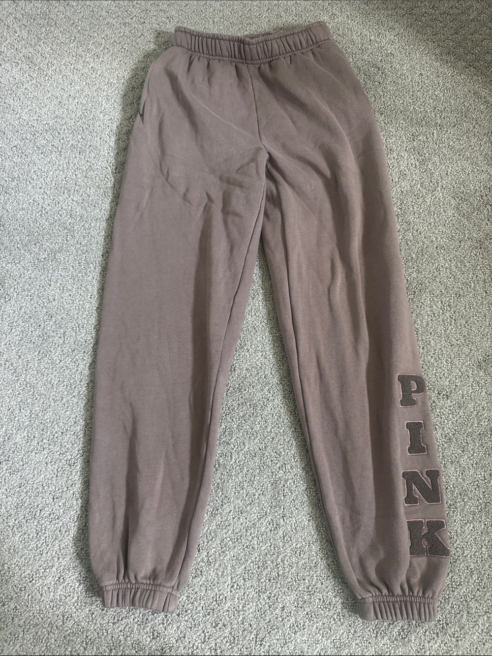 PINK Brown Logo Jogger Sweatpants